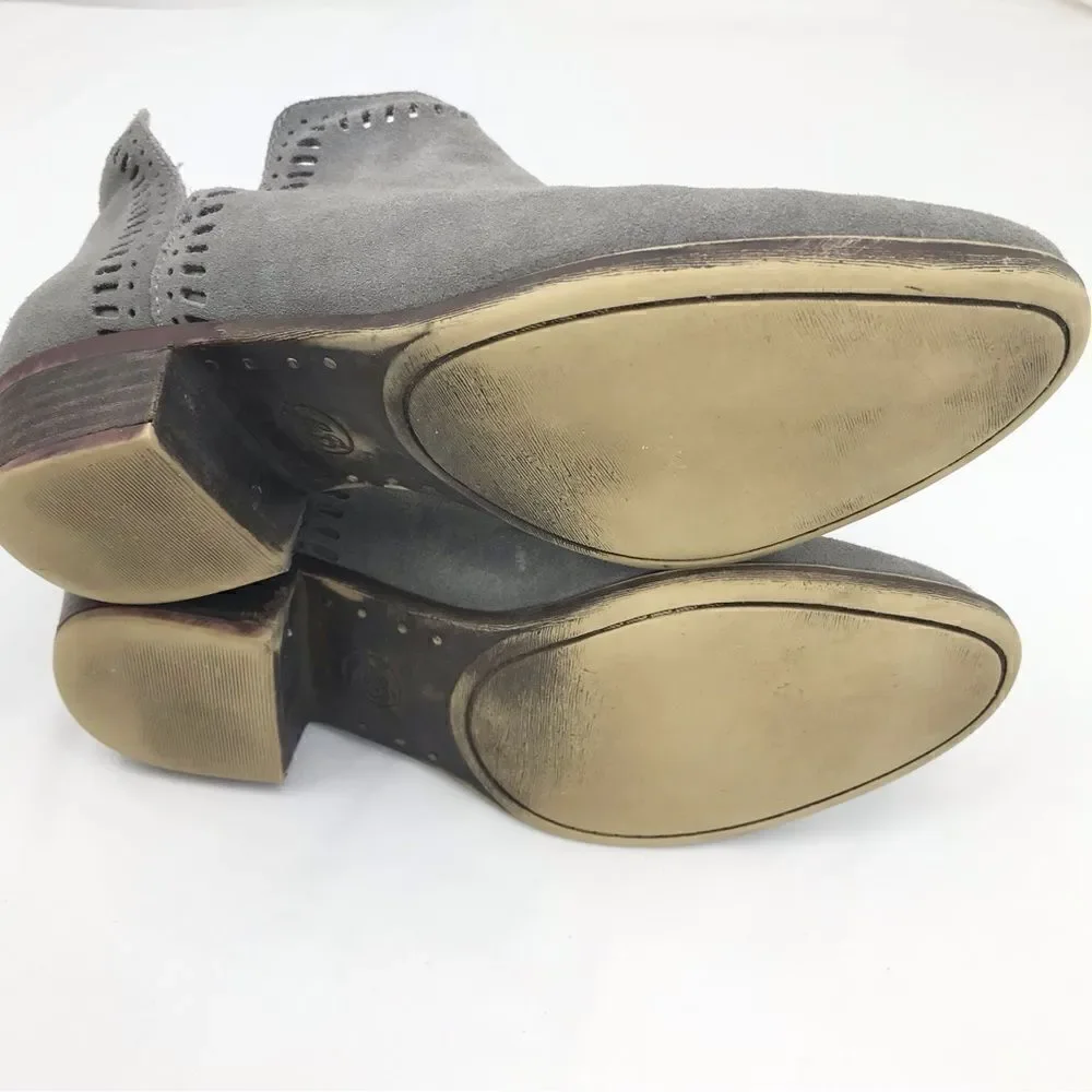 Lucky Brand Bustina Suede Gray Bootie